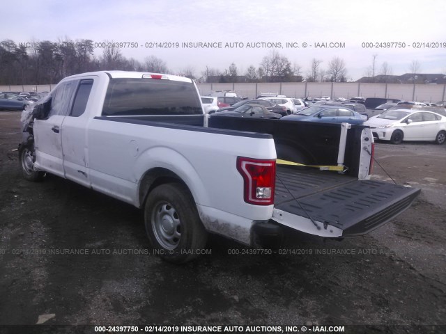 1FTEX1CPXGKF08880 - 2016 FORD F150 SUPER CAB WHITE photo 3