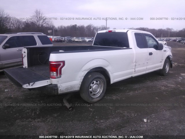 1FTEX1CPXGKF08880 - 2016 FORD F150 SUPER CAB WHITE photo 4