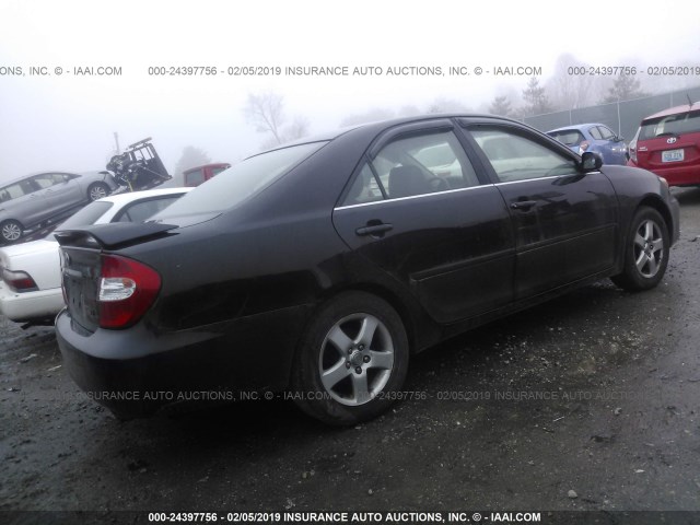 JTDBF32K930118298 - 2003 TOYOTA CAMRY LE/XLE BLACK photo 4