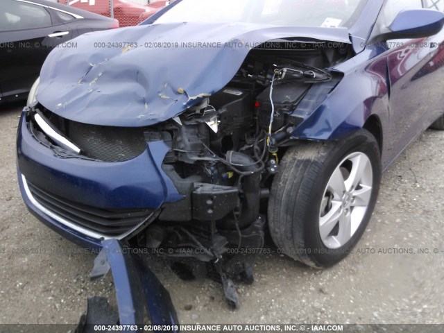 KMHDH4AE7DU812059 - 2013 HYUNDAI ELANTRA GLS/LIMITED BLUE photo 6