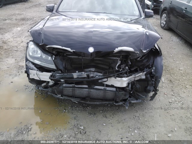 WDDGF4HB1DR261638 - 2013 MERCEDES-BENZ C 250 BLACK photo 6