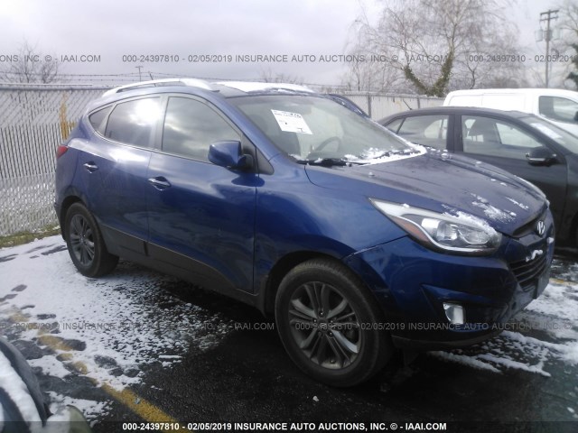 KM8JU3AG3EU806934 - 2014 HYUNDAI Tucson GLS/LIMITED/SE BLUE photo 1