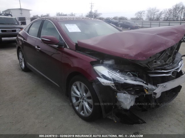 KMHFG4JG1EA360559 - 2014 HYUNDAI AZERA RED photo 1