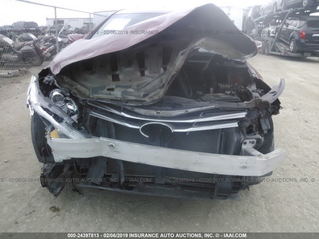 KMHFG4JG1EA360559 - 2014 HYUNDAI AZERA RED photo 6