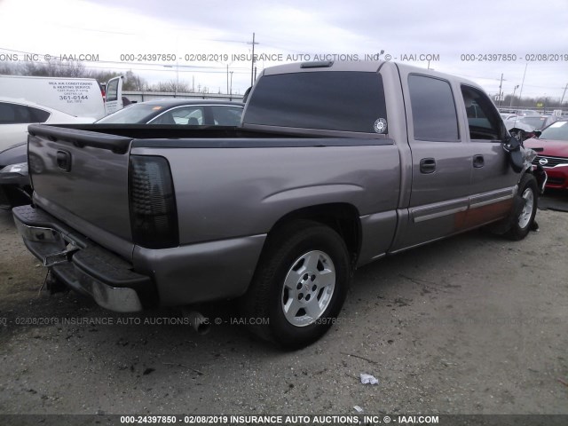 2GCEC13V161211425 - 2006 CHEVROLET SILVERADO C1500 BROWN photo 4