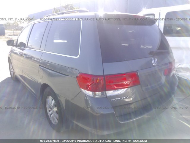 5FNRL387X8B032534 - 2008 HONDA ODYSSEY EXL GRAY photo 3