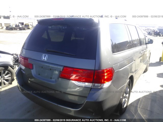 5FNRL387X8B032534 - 2008 HONDA ODYSSEY EXL GRAY photo 4