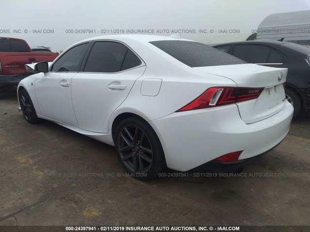 JTHBF1D29E5036450 - 2014 LEXUS IS 250 WHITE photo 3