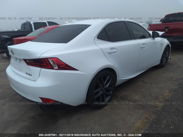 JTHBF1D29E5036450 - 2014 LEXUS IS 250 WHITE photo 4