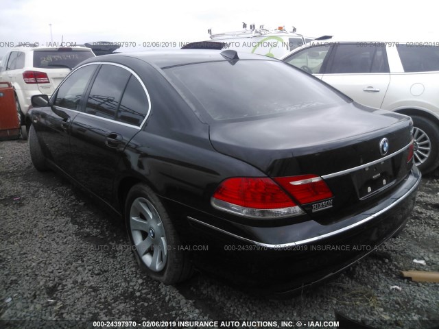 WBAHL83586DT04756 - 2006 BMW 750 I BLACK photo 3