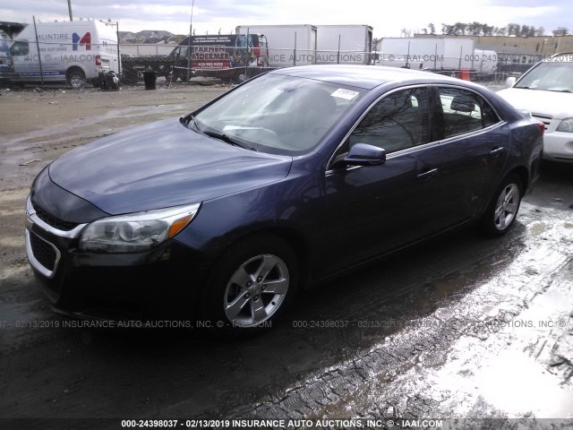 1G11C5SL6EF202225 - 2014 CHEVROLET MALIBU 1LT 蓝色 照片 2