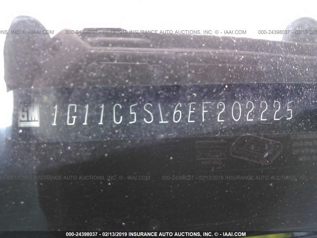 1G11C5SL6EF202225 - 2014 CHEVROLET MALIBU 1LT 蓝色 照片 9