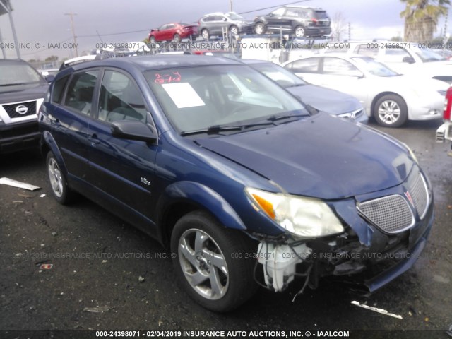 5Y2SL63875Z450574 - 2005 PONTIAC VIBE BLUE photo 1