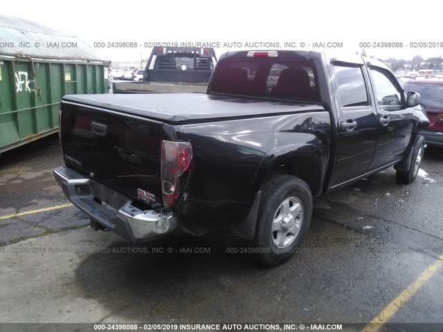 1GTDT136468295290 - 2006 GMC CANYON BLACK photo 4