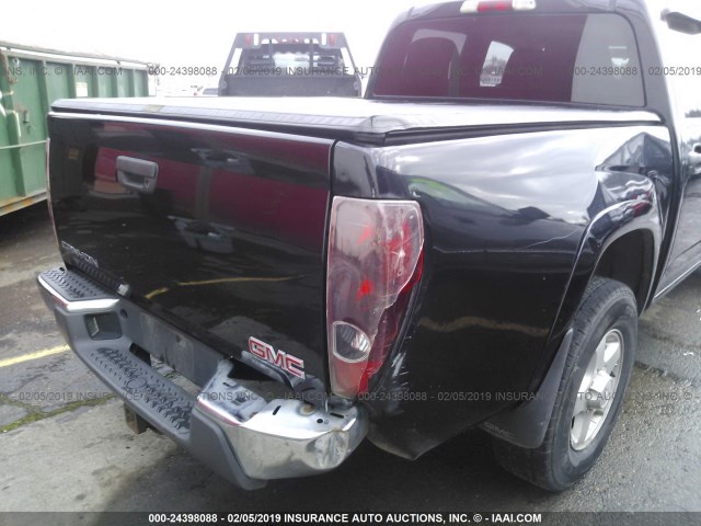 1GTDT136468295290 - 2006 GMC CANYON BLACK photo 6