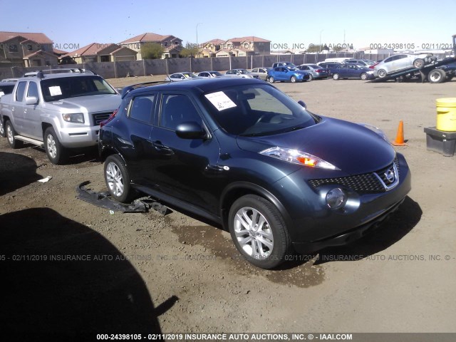 JN8AF5MR2ET450753 - 2014 NISSAN JUKE S/SV/SL/NISMO Dark Blue photo 1