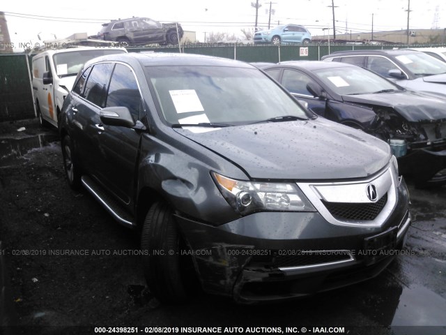 2HNYD2H38CH506204 - 2012 ACURA MDX TECHNOLOGY GRAY photo 1