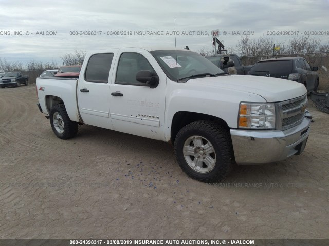 3GCPKSE70DG379772 - 2013 CHEVROLET SILVERADO K1500 LT WHITE photo 1