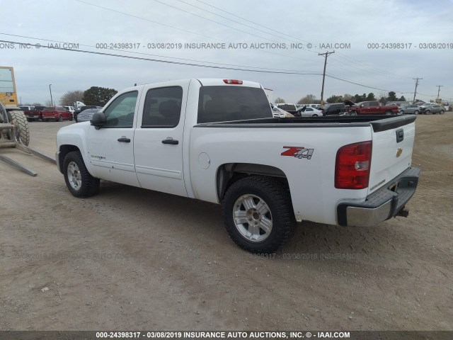 3GCPKSE70DG379772 - 2013 CHEVROLET SILVERADO K1500 LT WHITE photo 3