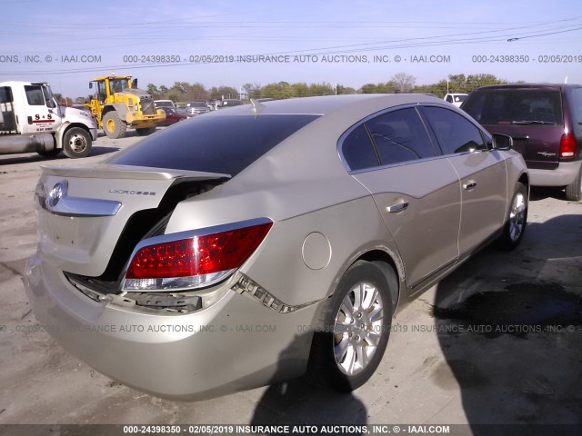 1G4GA5ER4DF323286 - 2013 BUICK LACROSSE TAN photo 4