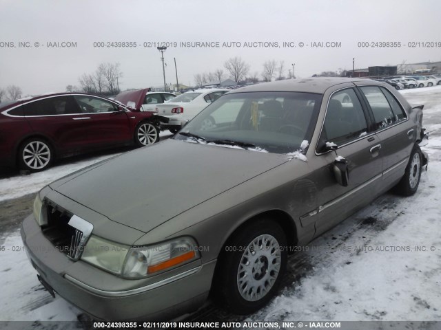 2MEFM74W73X635257 - 2003 MERCURY GRAND MARQUIS GS BROWN photo 2