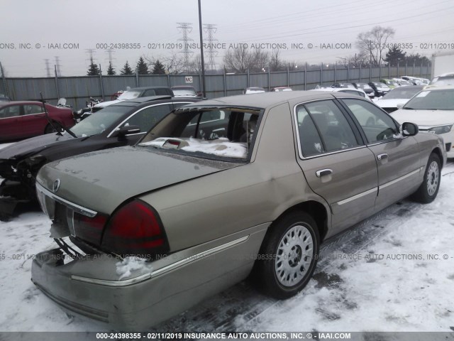 2MEFM74W73X635257 - 2003 MERCURY GRAND MARQUIS GS BROWN photo 4