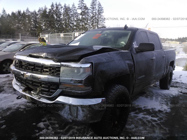 3GCUKREC3HG262136 - 2017 CHEVROLET SILVERADO K1500 LT BLACK photo 2