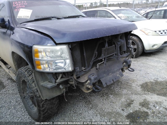 3GCPKSE30BG230482 - 2011 CHEVROLET SILVERADO K1500 LT BLUE photo 6