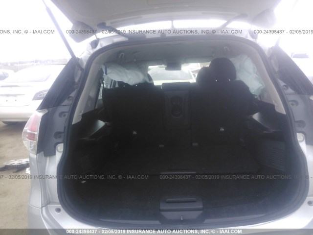 5N1AT2MT2GC766814 - 2016 NISSAN ROGUE S/SL/SV SILVER photo 8