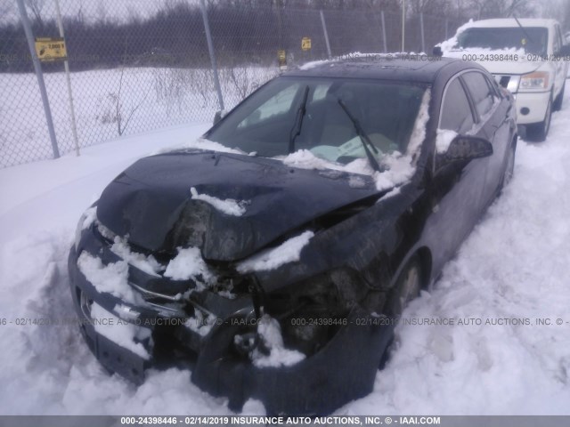 1G1ZK577X84245628 - 2008 CHEVROLET MALIBU LTZ BLACK photo 2