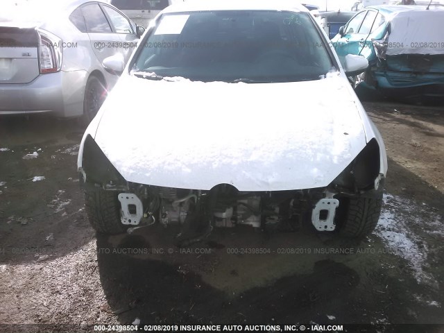 WVWDM7AJ4CW274406 - 2012 VOLKSWAGEN GOLF 白色 照片 6