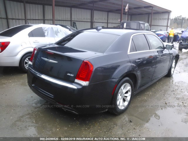 2C3CCAAG8FH929643 - 2015 CHRYSLER 300 LIMITED GRAY photo 4