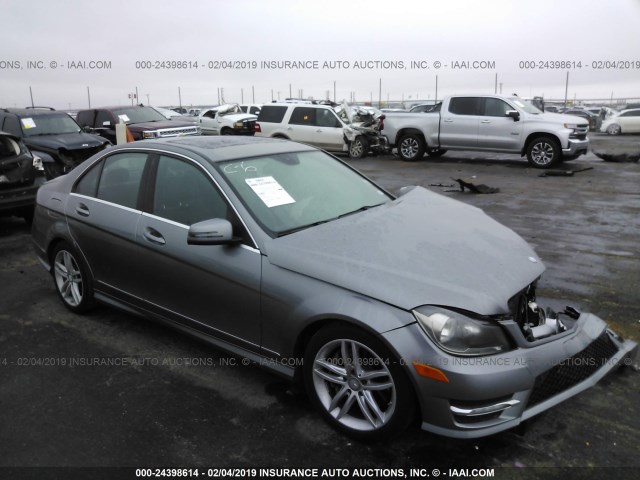 WDDGF8AB8DR264926 - 2013 MERCEDES-BENZ C 300 4MATIC GRAY photo 1