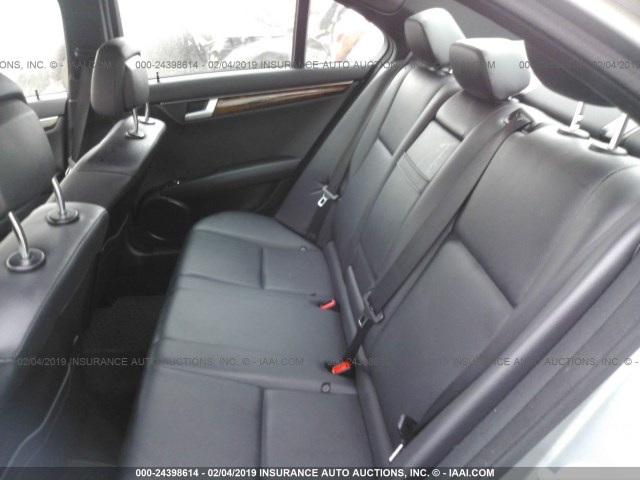 WDDGF8AB8DR264926 - 2013 MERCEDES-BENZ C 300 4MATIC GRAY photo 8