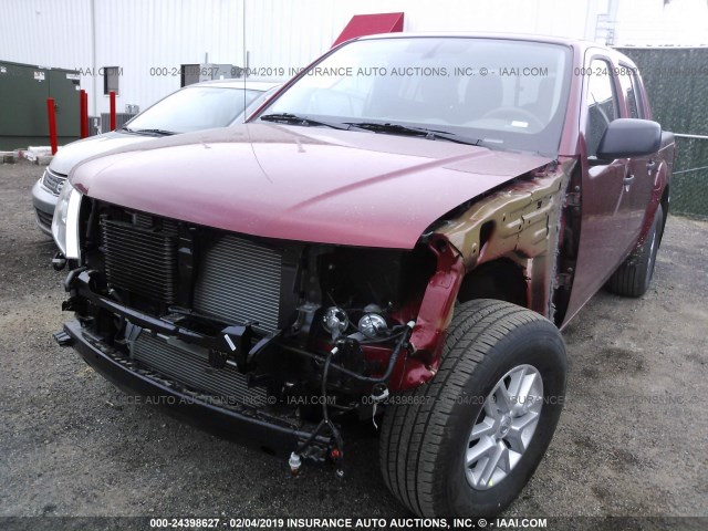 1N6AD0EV9KN736340 - 2019 NISSAN 2 DOOR  MAROON photo 2