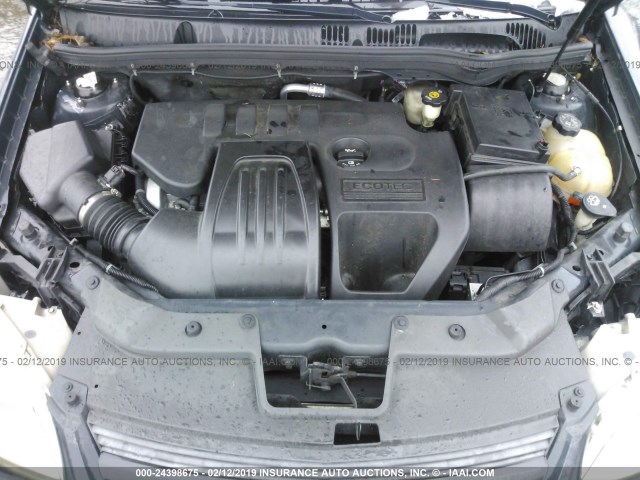 1G1AM18B887115610 - 2008 CHEVROLET COBALT SPORT GRAY photo 10