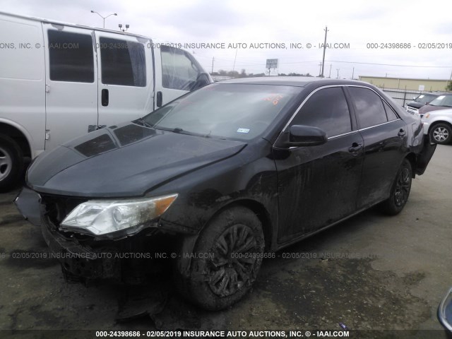 4T1BF1FK2EU354054 - 2014 TOYOTA CAMRY L/SE/LE/XLE 黑色 照片 2