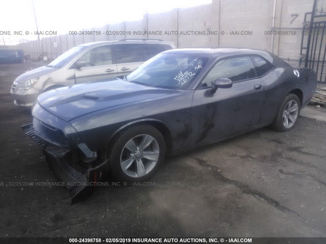 2C3CDZAG6HH635754 - 2017 DODGE CHALLENGER SXT BLACK photo 2