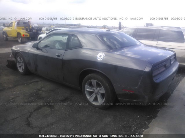 2C3CDZAG6HH635754 - 2017 DODGE CHALLENGER SXT BLACK photo 3