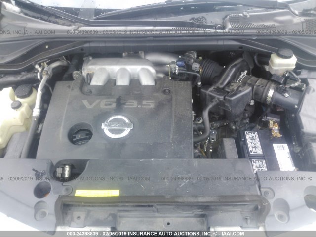 JN8AZ08W67W632919 - 2007 NISSAN MURANO SL/SE/S BLUE photo 10