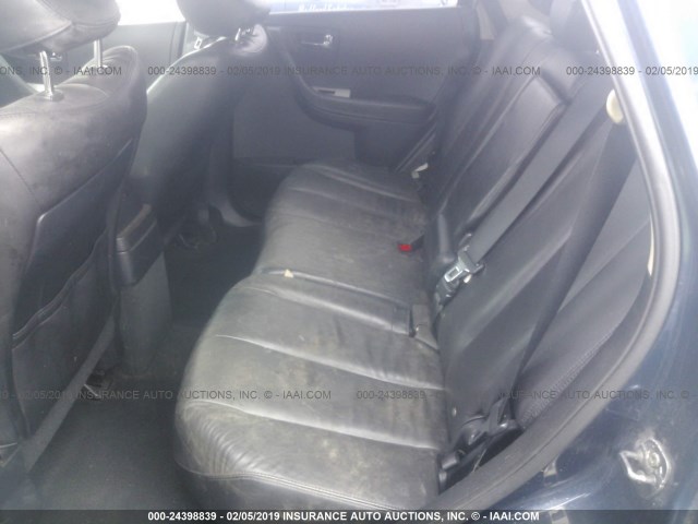 JN8AZ08W67W632919 - 2007 NISSAN MURANO SL/SE/S BLUE photo 8