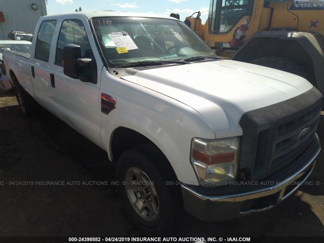 1FTWW31R78EC63334 - 2008 FORD F350 SRW SUPER DUTY WHITE photo 1