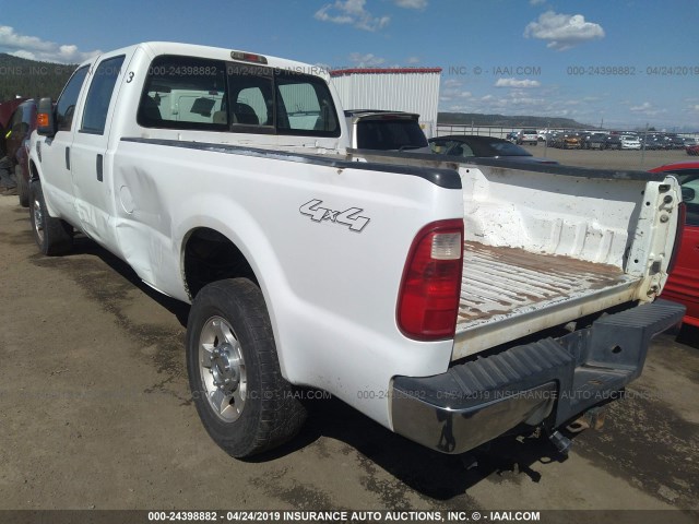 1FTWW31R78EC63334 - 2008 FORD F350 SRW SUPER DUTY WHITE photo 3