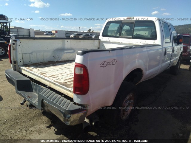 1FTWW31R78EC63334 - 2008 FORD F350 SRW SUPER DUTY WHITE photo 4