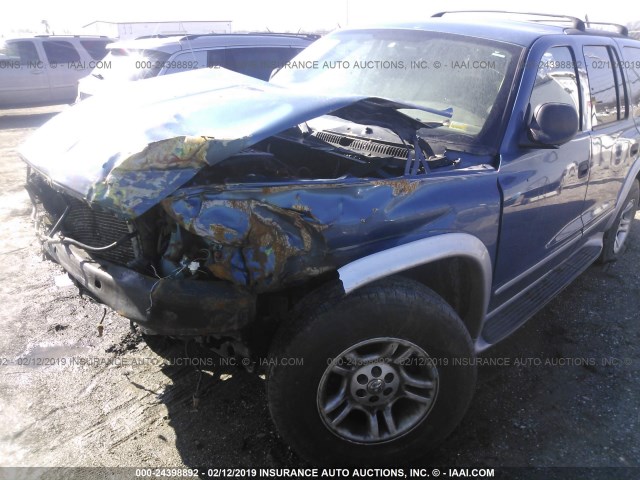 1D8HS58N53F521549 - 2003 DODGE DURANGO SLT PLUS BLUE photo 6