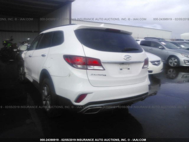 KM8SM4HF5HU206122 - 2017 HYUNDAI SANTA FE SE WHITE photo 3