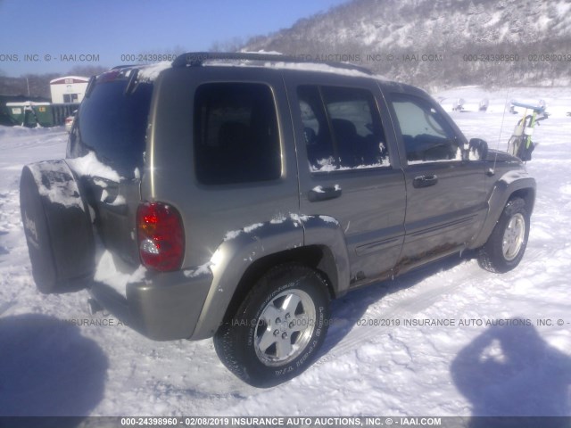 1J8GL58K34W284762 - 2004 JEEP LIBERTY LIMITED GOLD photo 4