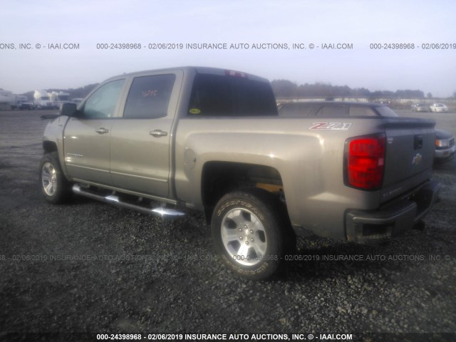 3GCUKREC2HG199143 - 2017 CHEVROLET SILVERADO K1500 LT GRAY photo 3