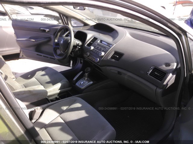 2HGFA16587H313689 - 2007 HONDA CIVIC LX GRAY photo 5