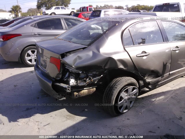 2HGFA16587H313689 - 2007 HONDA CIVIC LX GRAY photo 6